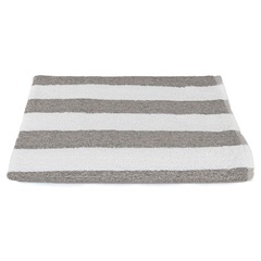 Fibertone Cabana Stripe Beach Towel, Grey